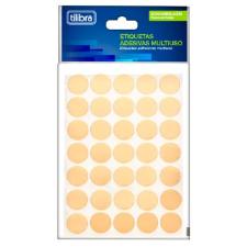 ETIQUETA ADESIVA 13MM OURO 6 FOLHAS 420 UNIDADES TILIBRA