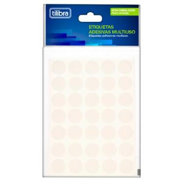 ETIQUETA ADESIVA 13MM TRANSPARENTE 6 FOLHAS 420 UNIDADES TILIBRA