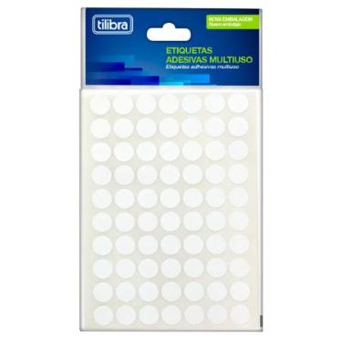 ETIQUETA ADESIVA 19MM BRANCA 6 FOLHAS 210 UNIDADES TILIBRA