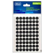 ETIQUETA ADESIVA 19MM PRETA 6 FOLHAS 210 UNIDADES TILIBRA