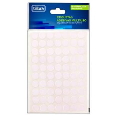 ETIQUETA ADESIVA 19MM TRANSPARENTE 6 FOLHAS 210 UNIDADES TILIBRA