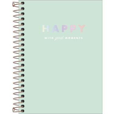 CADERNETA ESPIRAL CAPA DURA 1/8 HAPPY 80 FOLHAS TILIBRA