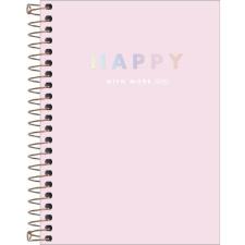 CADERNETA ESPIRAL CAPA DURA 1/8 HAPPY 80 FOLHAS TILIBRA
