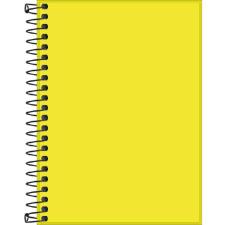 CADERNETA ESPIRAL 1/8 SEM PAUTA NEON VERDE-LIM�O 80 FOLHAS TILIBRA