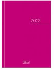 Agenda Costurada Di�ria M4 12,3 X 16,6 Cm Pepper Rosa 2024 Tilibra
