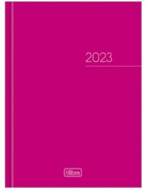 Agenda Costurada Di�ria M4 12,3 X 16,6 Cm Pepper Rosa 2024 Tilibra
