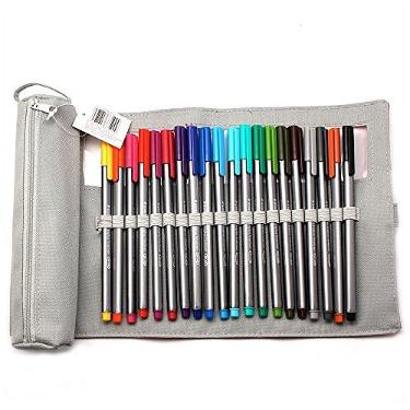 ESTOJO FINELINER TRIPLUS CASE PRETO 20 CORES STAEDTLER