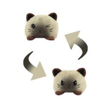 BICHINHO DE PEL�CIA COLORIDO REVERS�VEL - FELIZ E TRISTE - GATINHO