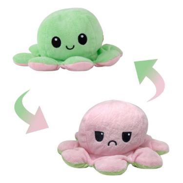 POLVO E BICHINHO DE PEL�CIA REVERS�VEL COLORIDO TAMANHO P