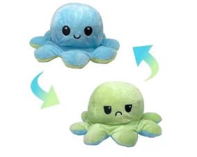POLVO E BICHINHO DE PEL�CIA REVERS�VEL COLORIDO TAMANHO G