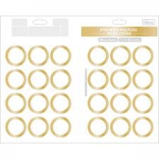 ETIQUETA ADESIVA MULTIUSO METALIZADA 48 UNIDADES TILIBRA