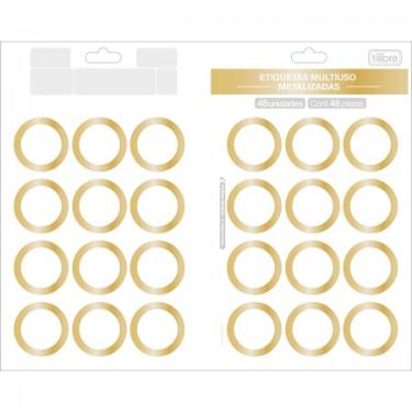 ETIQUETA ADESIVA MULTIUSO METALIZADA 48 UNIDADES TILIBRA