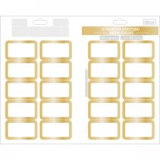 ETIQUETA ADESIVA MULTIUSO METALIZADA 40 UNIDADES TILIBRA