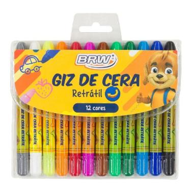 GIZ DE CERA RETR�TIL COM 12 CORES BRW GZ1204