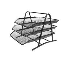 ORGANIZADOR DE MESA ARAMADO TRIPLO PRETO - SUTT