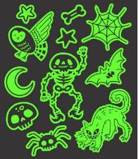 Tatuagem tempor�ria brilha no escuro glowfun