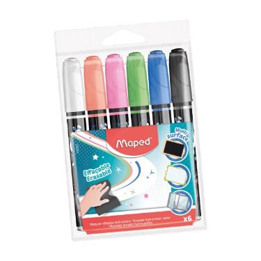 MARCADOR MULTI SUPERFICIE ESTOJO 6 CORES MAPED 743557