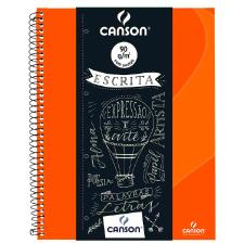 Caderno Escrita 90 G/m� A4+ Pautado Laranja Com 80 Folhas Canson