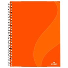 Caderno Escrita 90 G/m� A4+ Pautado Laranja Com 80 Folhas Canson