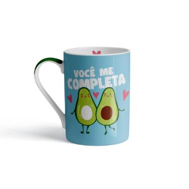 CANECA DE PORCELANA ABACATE 370ML UP HOME - UD247