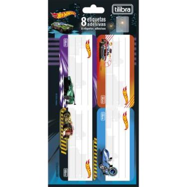 Etiqueta Escolar Adesiva Hot Wheels Tilibra
