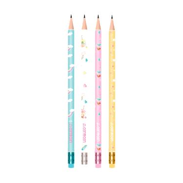 L�PIS GRAFITE HB FADINHA COM BORRACHA LEO & LEO