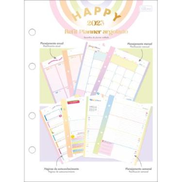REFIL AGENDA PLANNER ARG S/L HAPPY 327107 TILIBRA