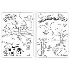 �LBUM COLORIR ANIMAIS 8 FOLHAS TILIBRA
