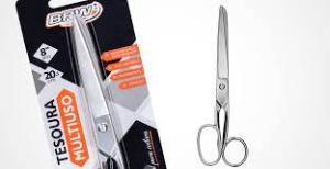 Tesoura Multiuso Forjada A�o Inox 8 Polegadas 20,3cm Prime BRW TE2003