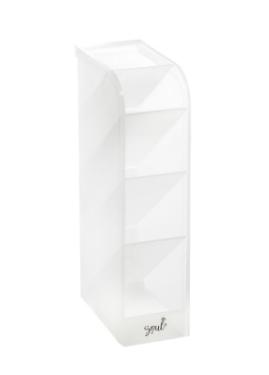 Organizador Multiuso Vertical Branco transl�cido