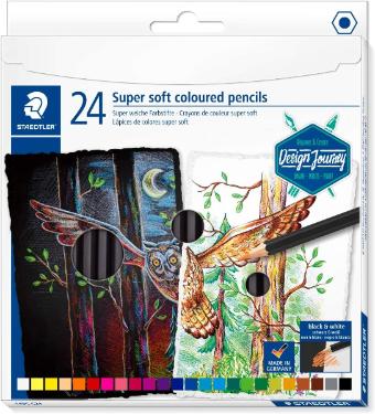 Lapis De Cor 24 Cores Super Soft Colored Staedtler
