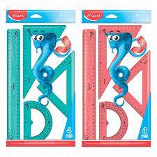 Kit 4P�s Twist Pulse R�gua E Transferidor Maped