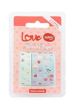 Washi Tape Fita Adesiva Love 15mm x 3m Molin