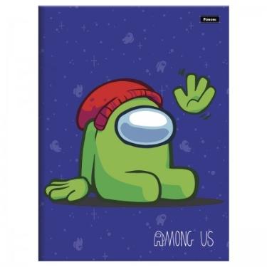 Caderno Brochur�o Among Us 80Fls Capa Dura Foroni
