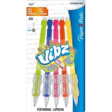 LAPISEIRA PAPERMATE VIBZ 0,9MM COM 5 SORTIDOS IMEX 300580