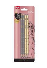 LAPIS PT TRIS  DISNEY PRINCESAS C/4UN 612621
