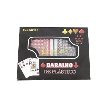 Jogo Baralho Pl�stico 108 Cartas Interponte Ht63803