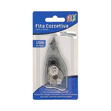 Fita Corretiva 5 mm x 15 m - Fita em Pet - Yes