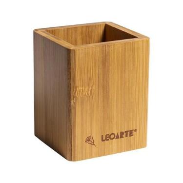 Porta Canetas Soul Garden De Bambu Leoarte