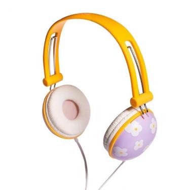 Fone De Ouvido Positive Vibes S-T66 Flor C/ Microfone Leonora