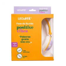 Fone De Ouvido Positive Vibes S-T66 Flor C/ Microfone Leonora