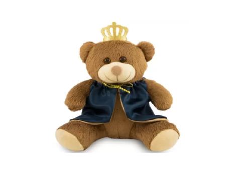Urso de Pel�cia Realeza 20cm Decora��o - Toybrink