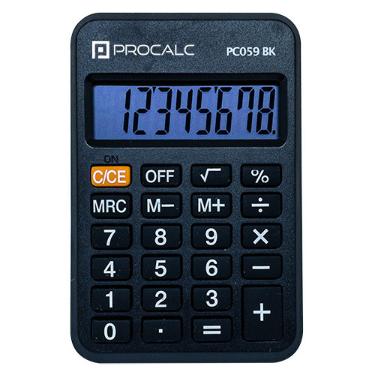 Calculadora De Bolso 8 D�gitos PC059BK Procalc