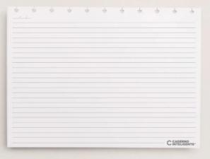 Refil Pautado Horizontal A5 200 x 140 mm - Caderno Inteligante