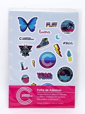 REFIL PARA CADERNO INTELIGENTE FOLHA DE ADESIVOS MALIBU A5