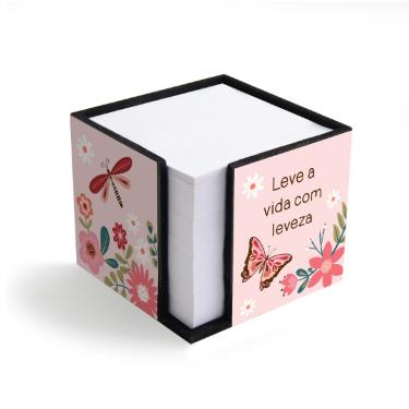 PORTA LEMBRETES FINA IDEIA 650 FOLHAS BORBOLETAS 3237