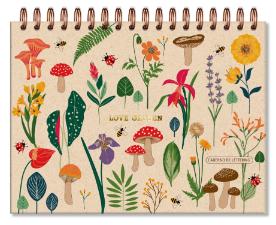 CADERNO LETTERING FINA IDEA 40FOLHAS BRANCAS LOVE GARDEN 5319