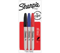 Blister Caneta Marcadora Permanente Ponta Dupla Sharpie 3 Cores