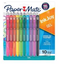 Caneta Gel - Paper Mate - InkJoy Retr�til 10 cores