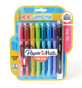 Caneta Gel - Paper Mate - InkJoy com Tampa 8 Cores